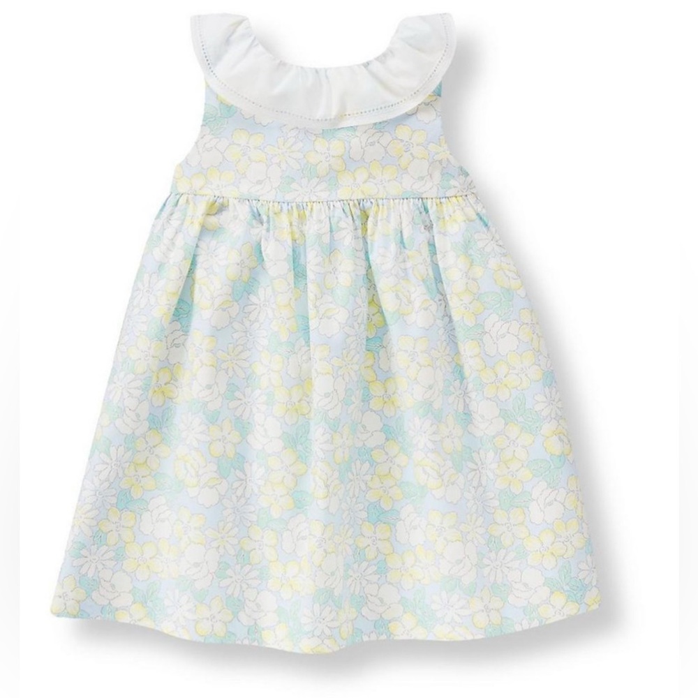 Janie and jack beautiful girls dress size 12-18 Months GUC